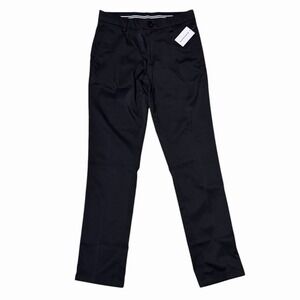 Amazon Essentials Men's Slim-Fit Dress Pants Black 29x32 Flat Front Straight NWT